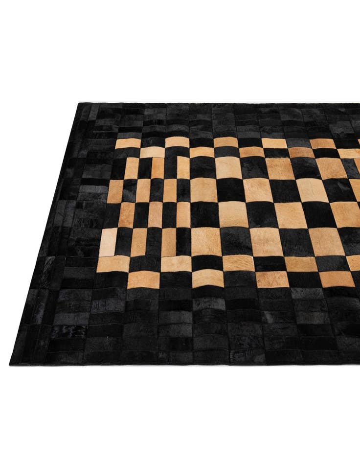 Detail image of 5' 2 x 7' 11 Cowhide - Patchwork Rug