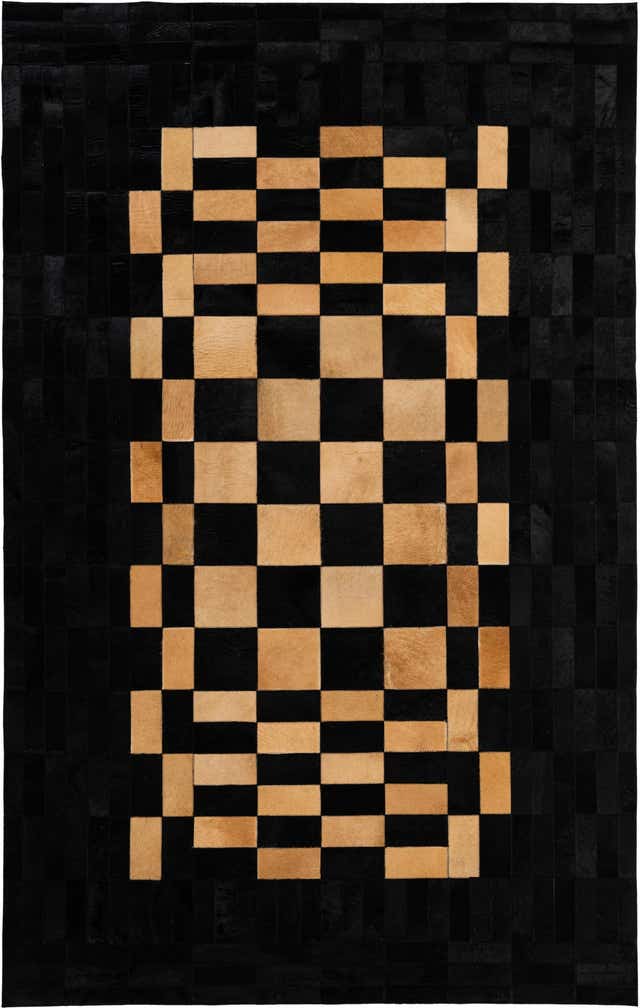 5' 2 x 7' 11 Cowhide - Patchwork Rug