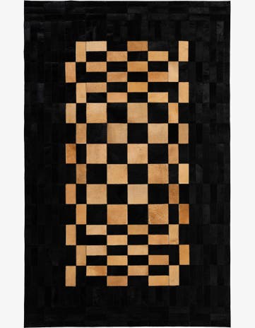 5' 2 x 7' 11 Cowhide - Patchwork Rug