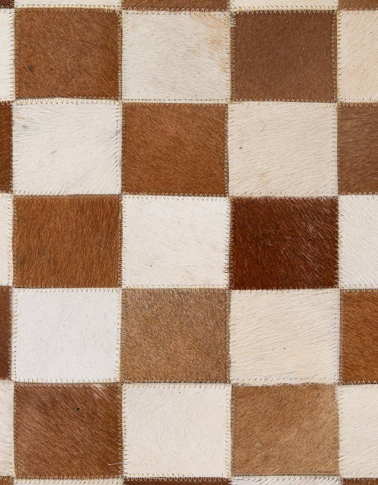 Detail image of 5' x 8' Cowhide - Patchwork Rug