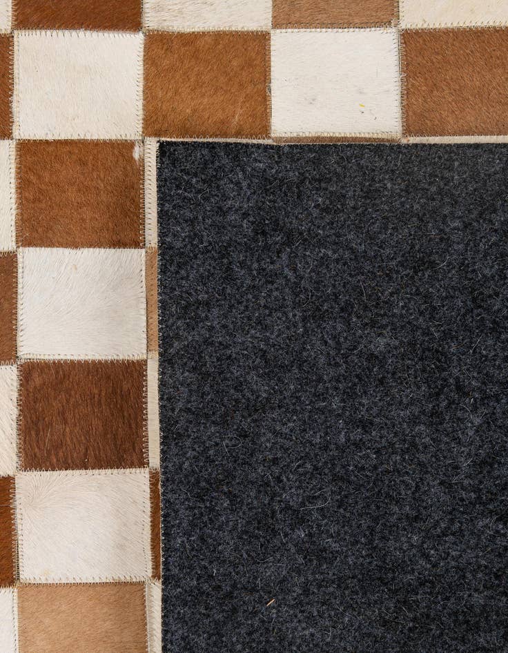 Detail image of 5' x 8' Cowhide - Patchwork Rug