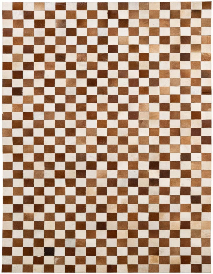 Detail image of 5' x 8' Cowhide - Patchwork Rug
