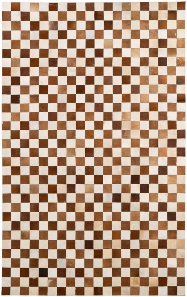Detail image of 5' x 8' Cowhide - Patchwork Rug