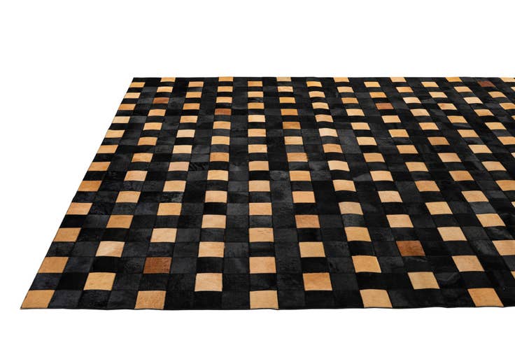 Detail image of 8' x 9' 11 Cowhide - Patchwork Rug