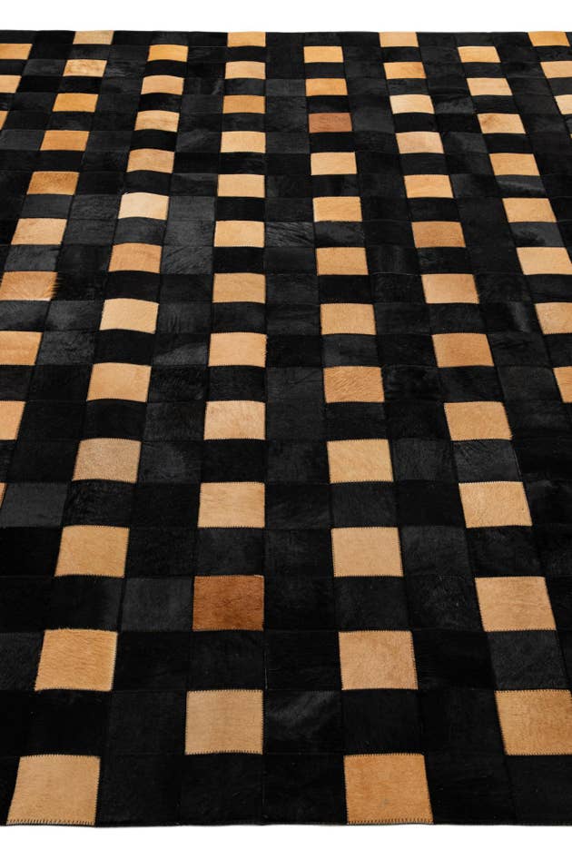Detail image of 8' x 9' 11 Cowhide - Patchwork Rug