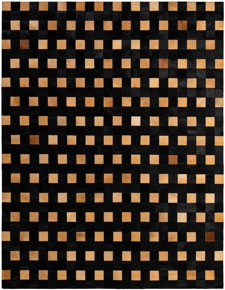 Detail image of 8' x 9' 11 Cowhide - Patchwork Rug