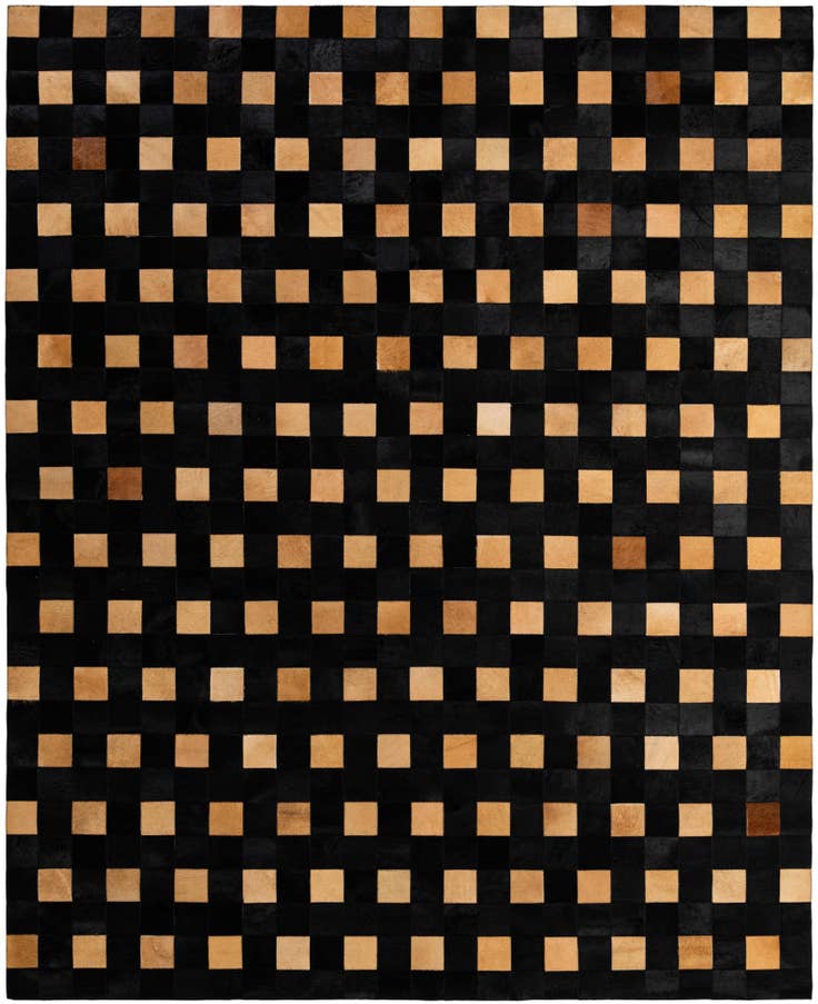 Detail image of 8' x 9' 11 Cowhide - Patchwork Rug
