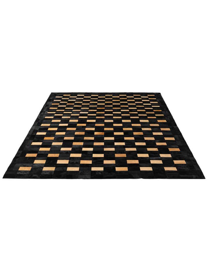 8' 1 x 9' 10 Cowhide - Patchwork Rug