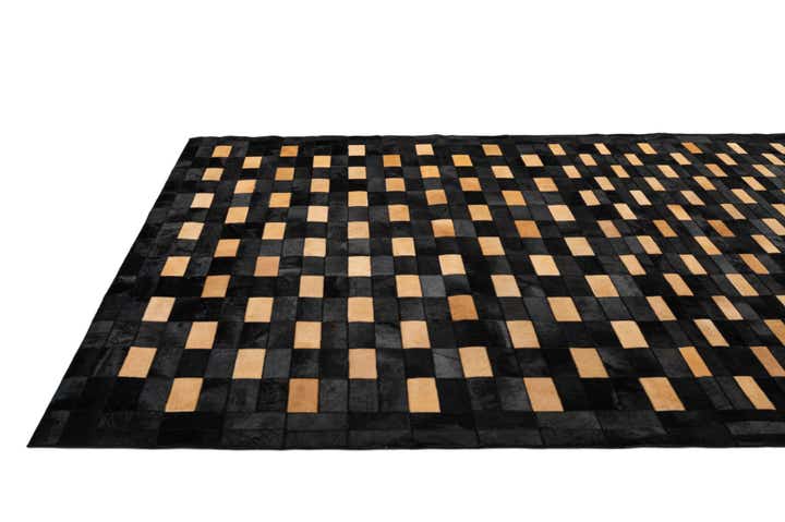 8' 1 x 9' 10 Cowhide - Patchwork Rug