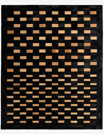 8' 1 x 9' 10 Cowhide - Patchwork Rug