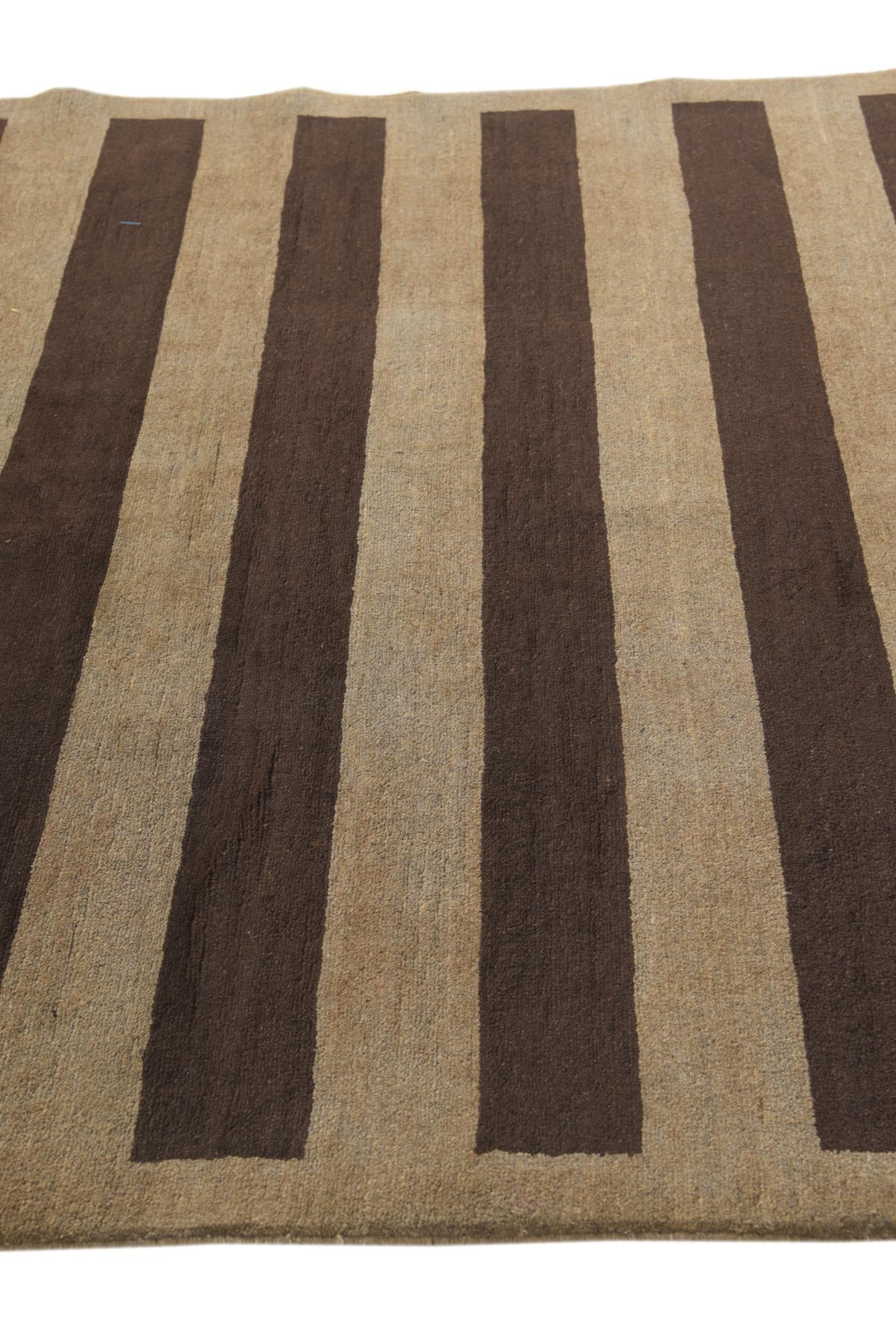 5' 4 x 7' 9 Hand Knotted Modern Ziegler Rug