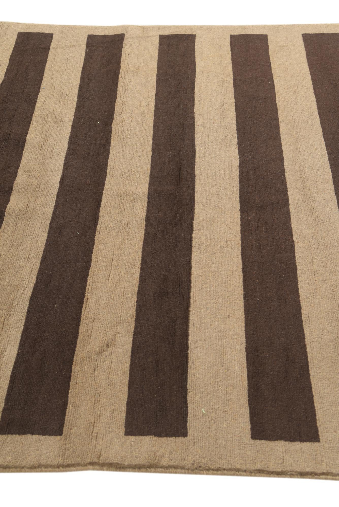 5' 5 x 7' 9 Hand Knotted Modern Ziegler Rug