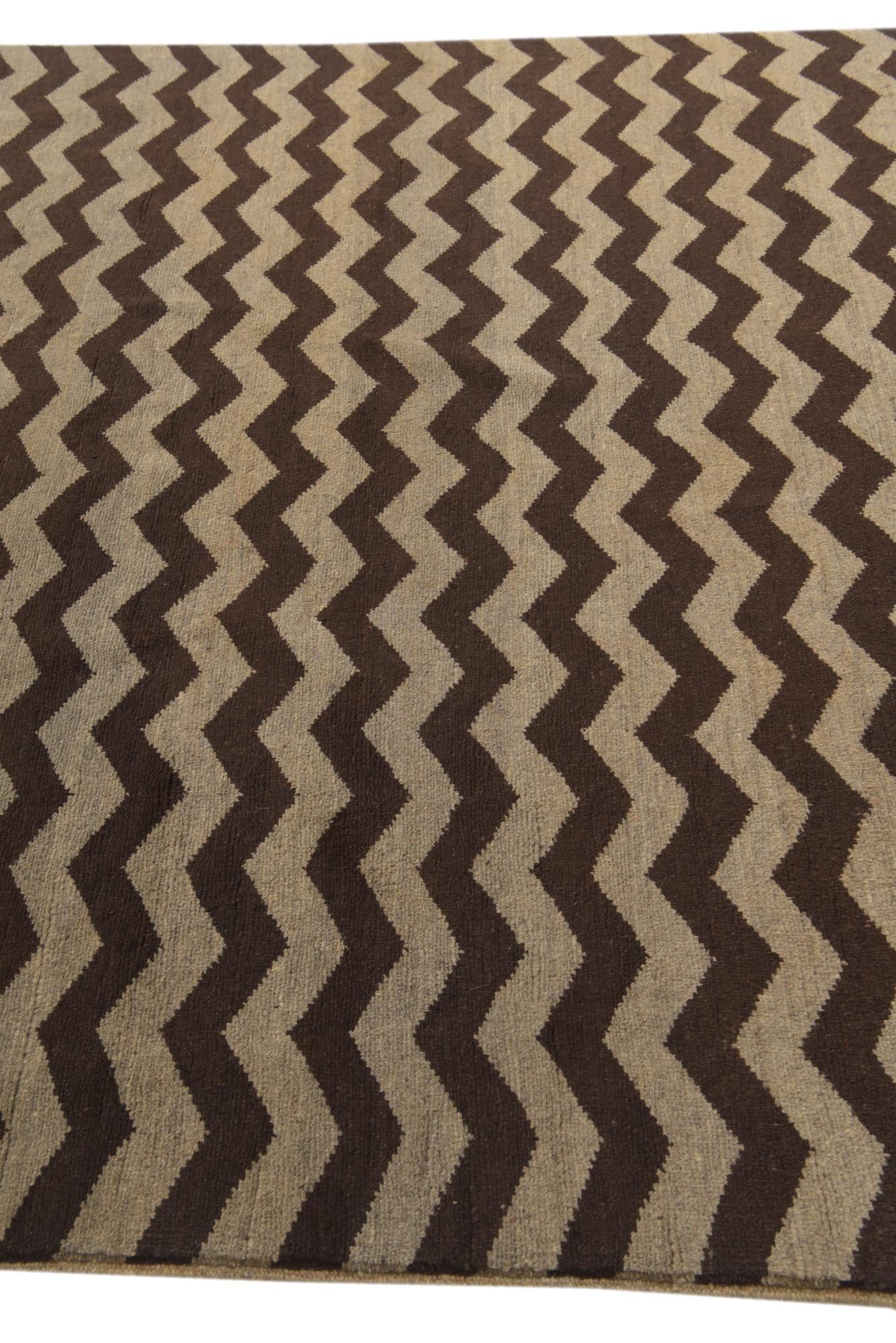 6' 6 x 9' 6 Hand Knotted Modern Ziegler Rug