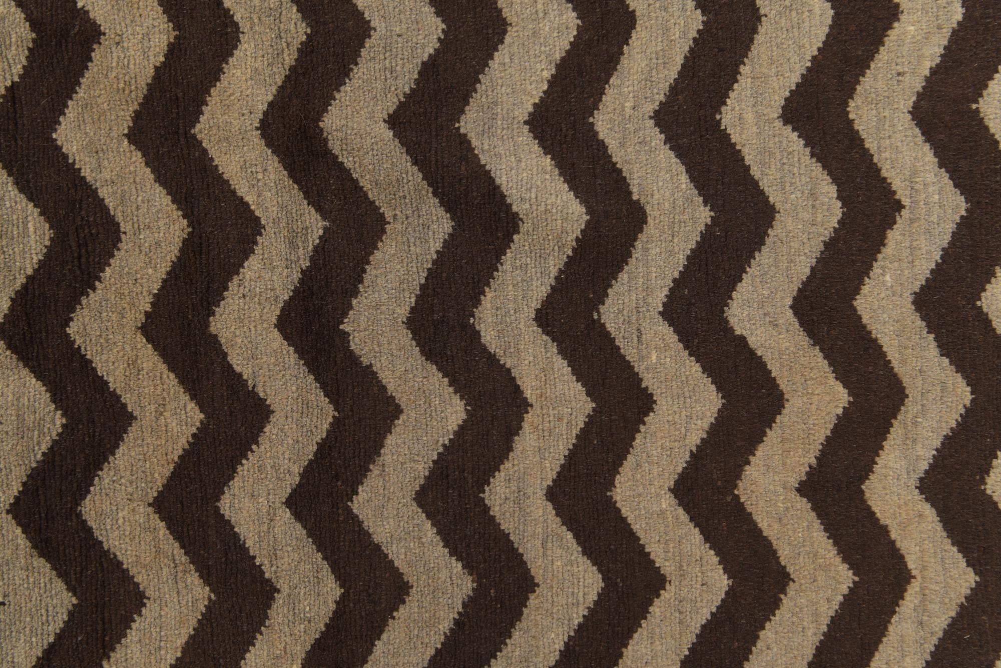 6' 6 x 9' 6 Hand Knotted Modern Ziegler Rug