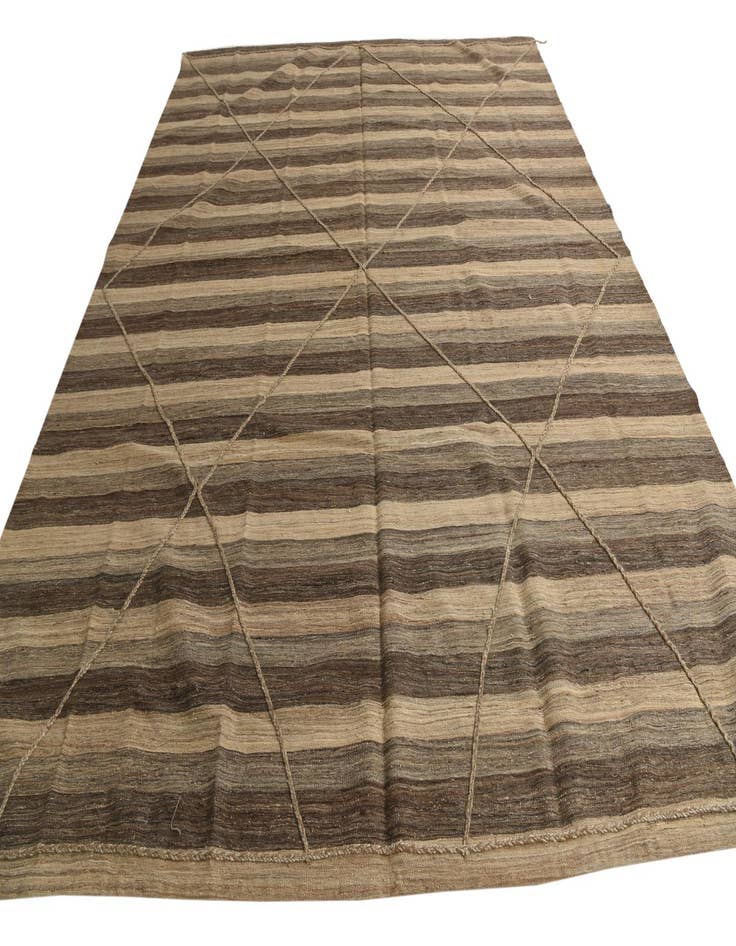 Detail image of 10' x 13'  Hand Woven Moroccan Wool Rug