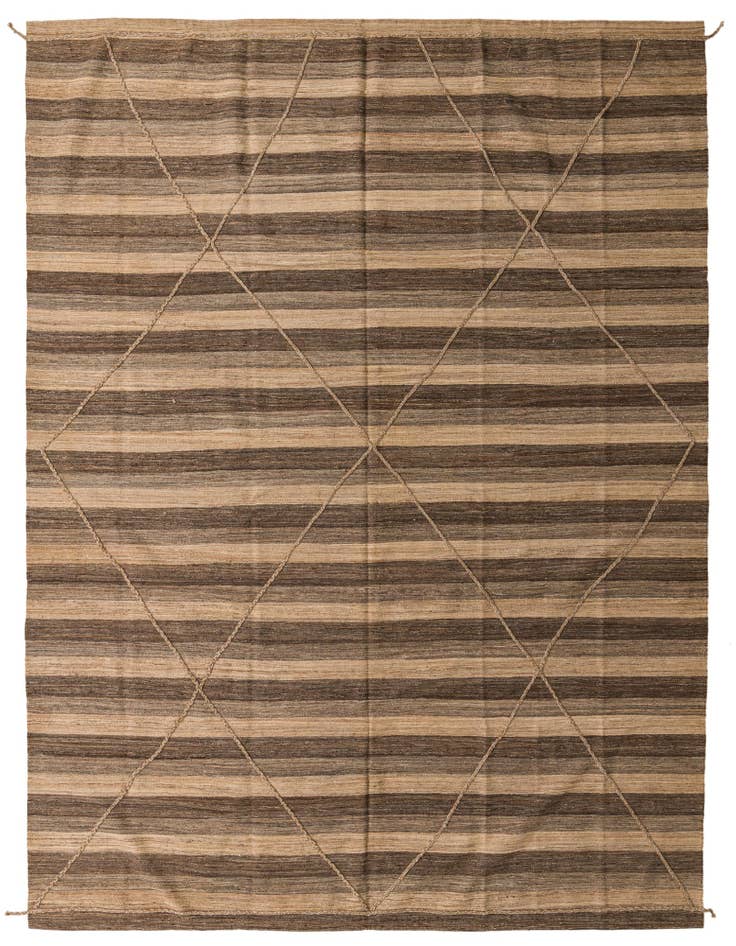 Detail image of 10' x 13' Hand Woven Moroccan Wool Rug