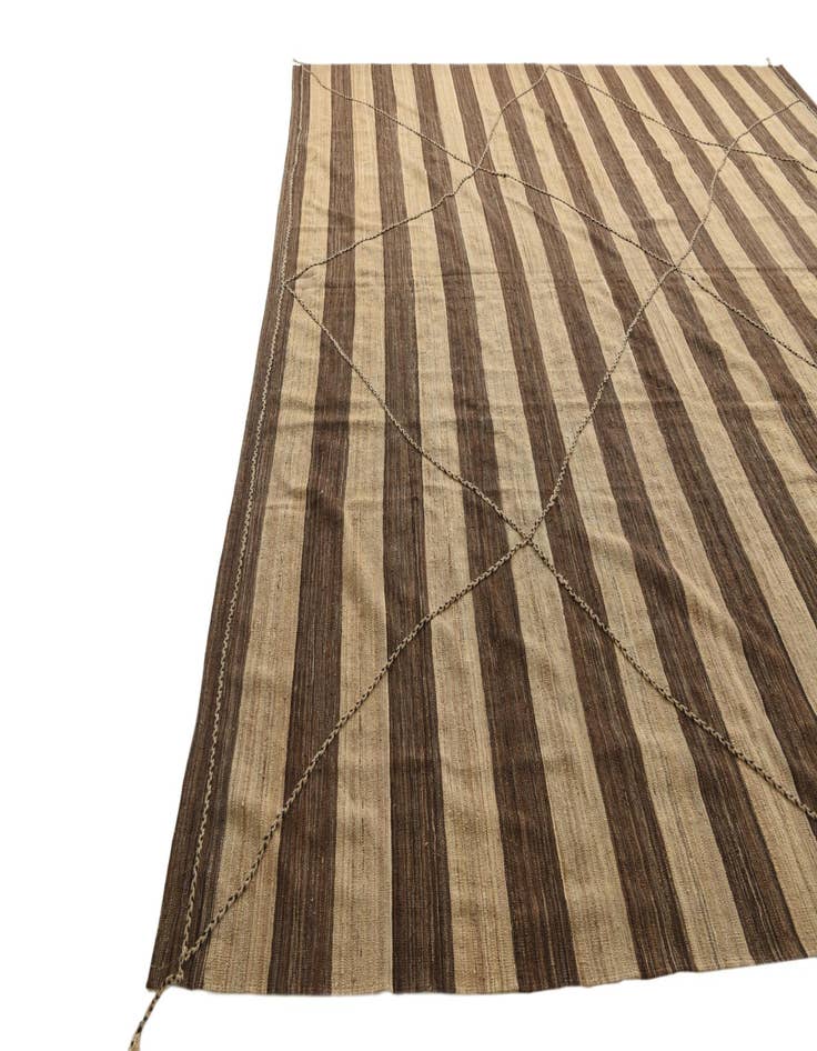 Detail image of 12' 9 x 13' 10 Hand Knotted Moroccan Wool Square Rug