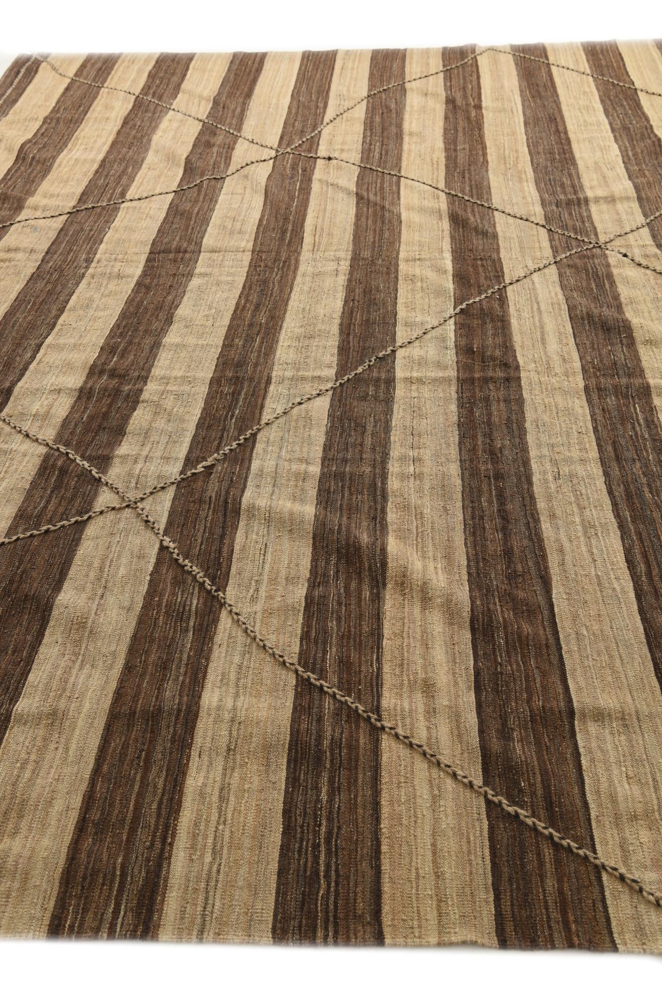 12' 9 x 13' 10 Hand Knotted Moroccan Wool Square Rug