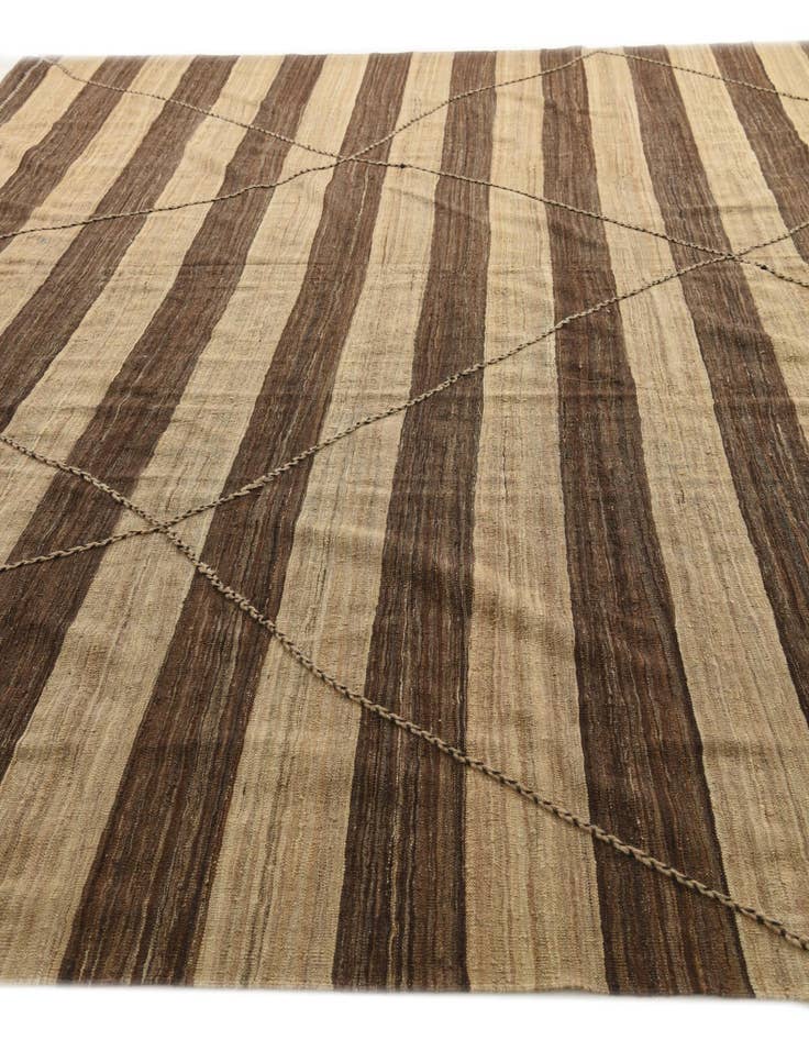 Detail image of 12' 9 x 13' 10  Hand Knotted Moroccan Wool Square Rug