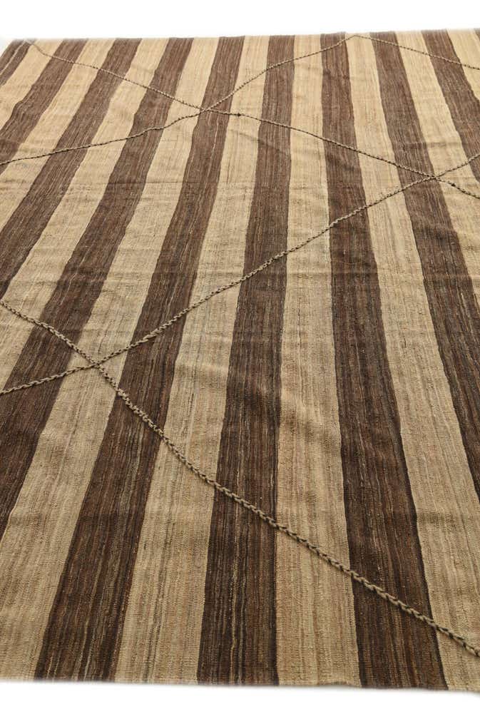 12' 9 x 13' 10 Hand Knotted Moroccan Wool Square Rug