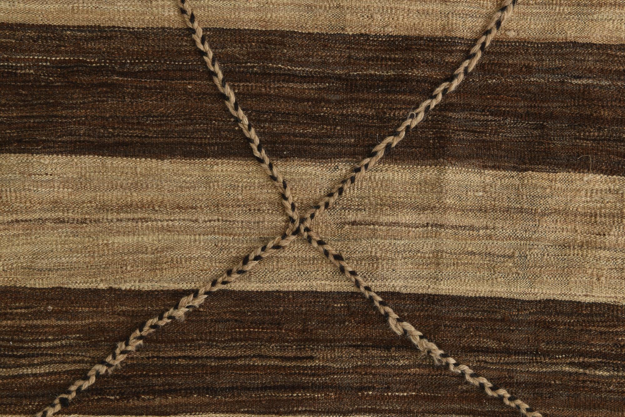 12' 9 x 13' 10 Hand Knotted Moroccan Wool Square Rug