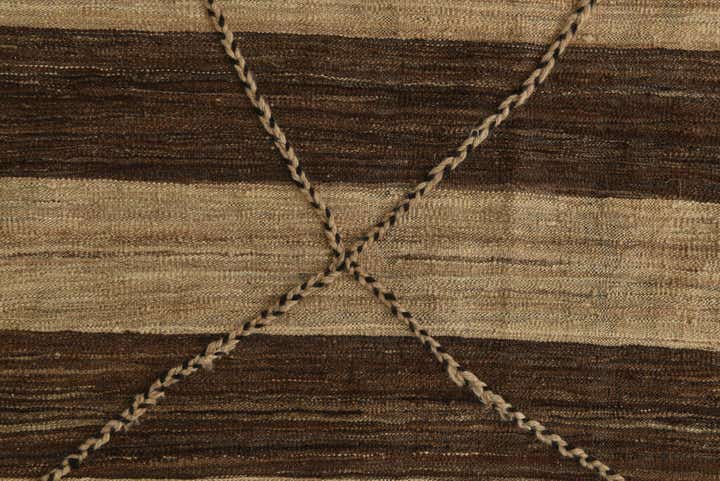12' 9 x 13' 10 Hand Knotted Moroccan Wool Square Rug