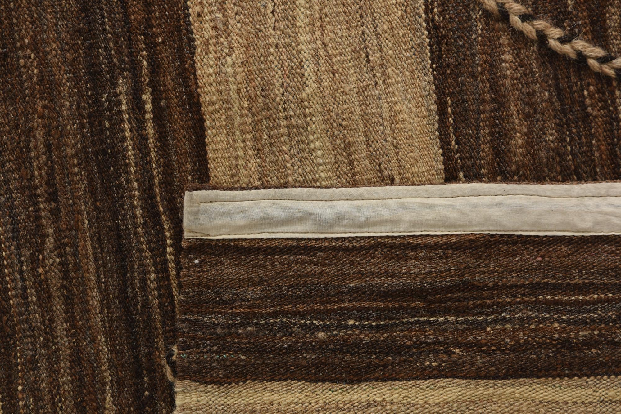 12' 9 x 13' 10 Hand Knotted Moroccan Wool Square Rug