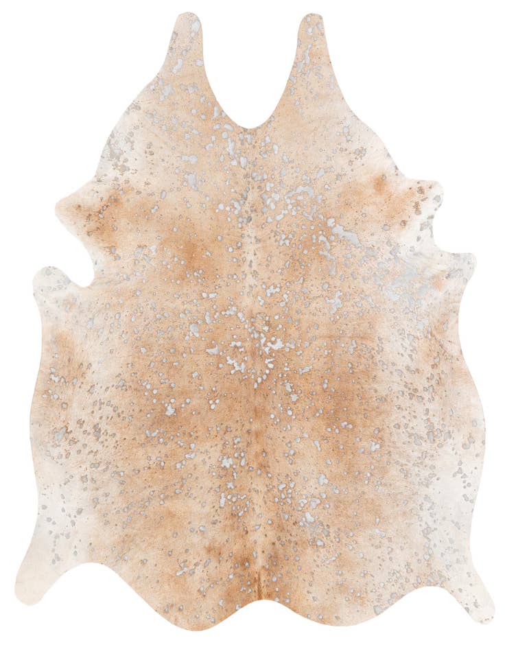 Detail image of 5' 7 x 6' Cowhide Leather Square Rug