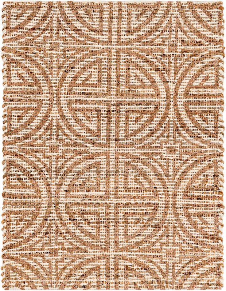 Detail image of 2' x 3' 1 Hand Woven Chenille Jute Rug