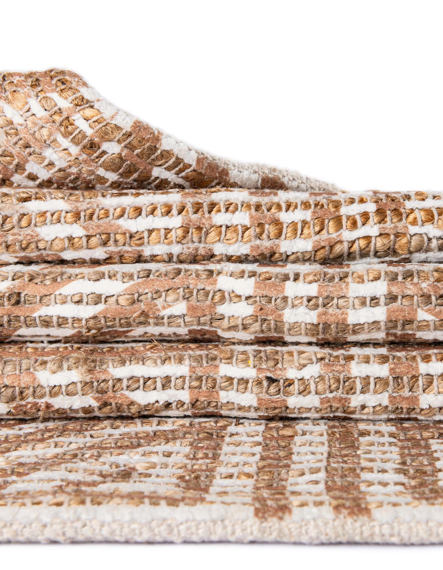 7' 10 x 10' Hand Woven Chenille Jute Rug