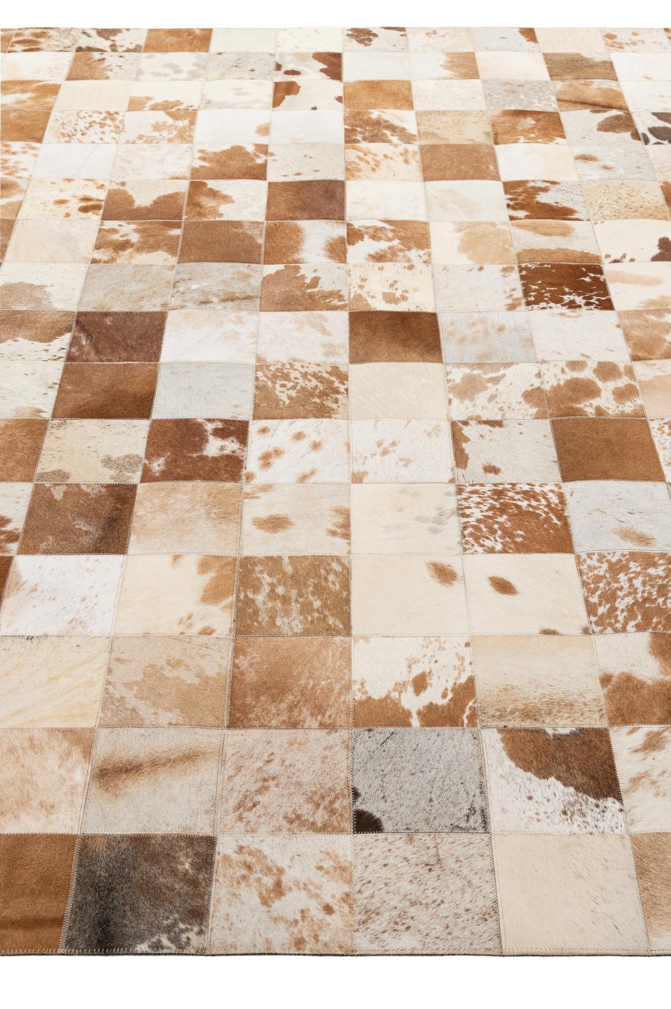 8' 1 x 9' 11 Cowhide - Patchwork Rug