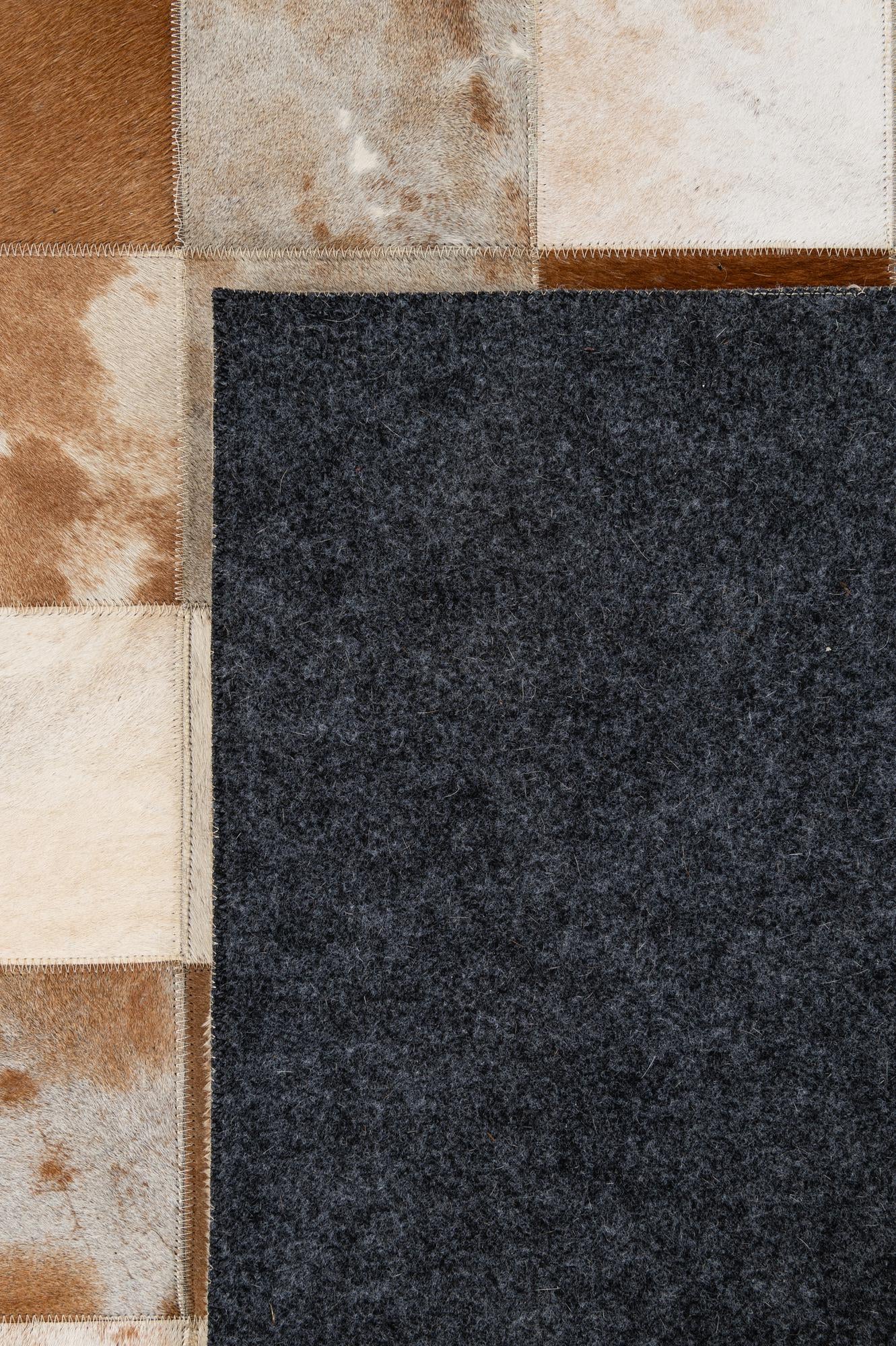 8' 1 x 9' 11 Cowhide - Patchwork Rug