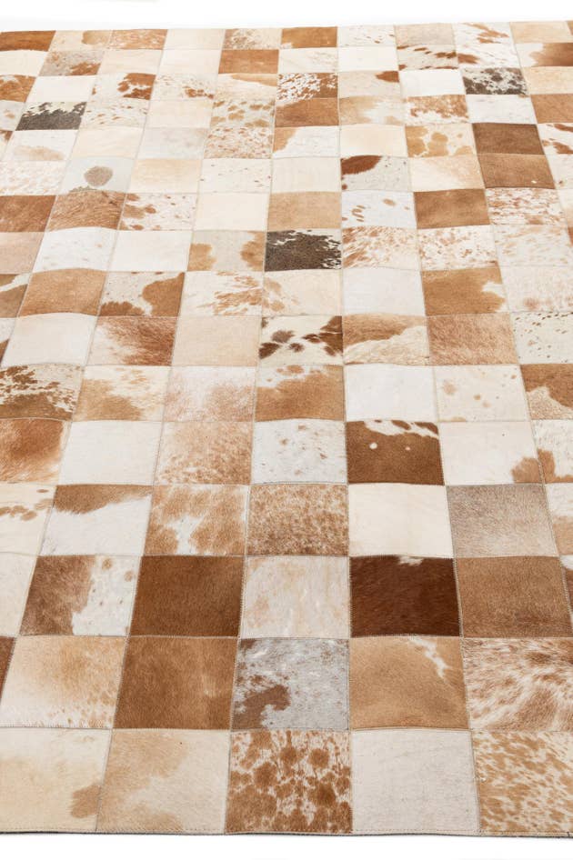 Detail image of 8' 1 x 10' Cowhide - Patchwork Rug