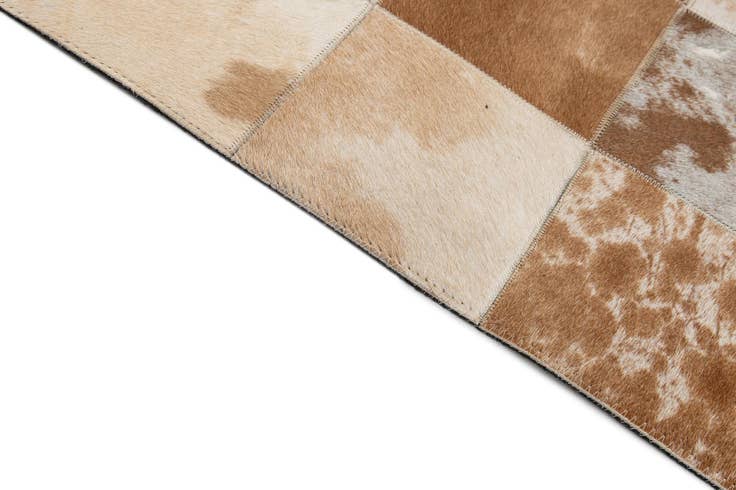 Detail image of 8' 1 x 10' Cowhide - Patchwork Rug