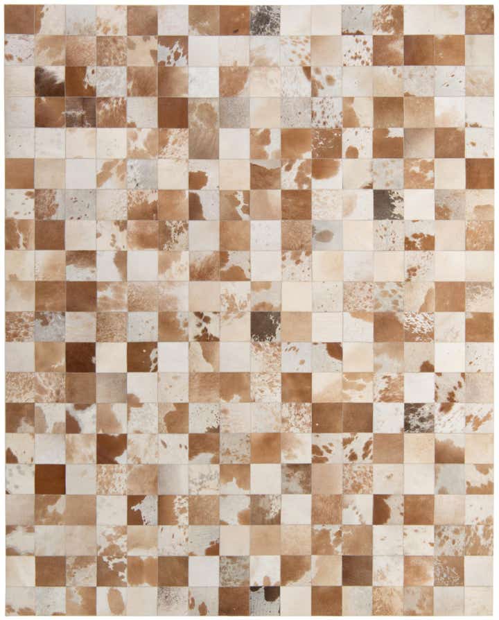 8' 1 x 10' Cowhide - Patchwork Rug