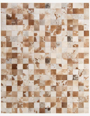 8' 1 x 10' Cowhide - Patchwork Rug