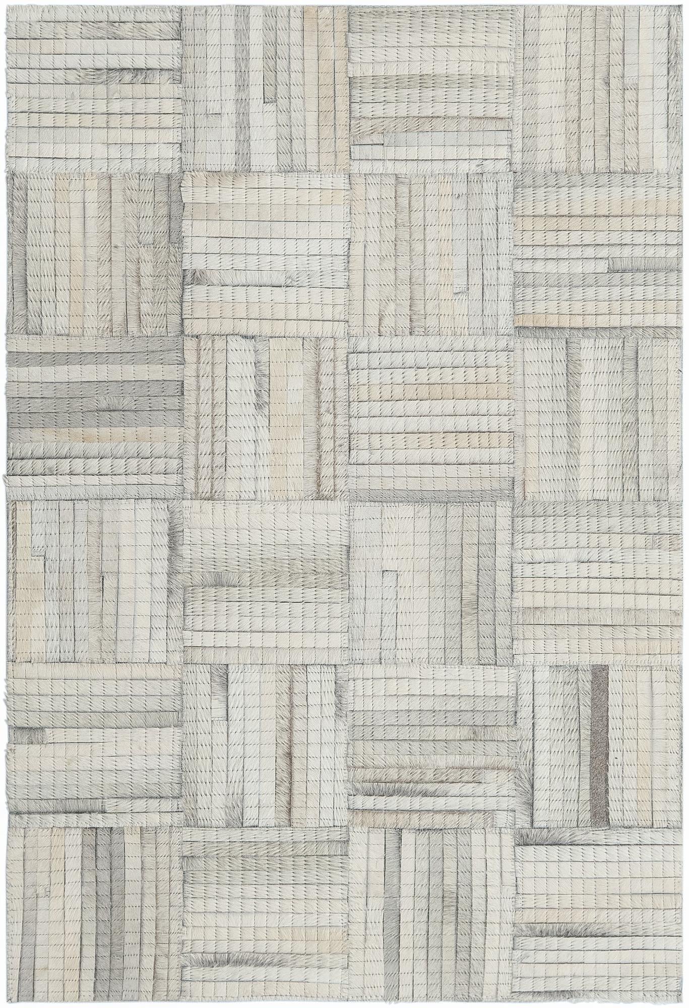 2' x 3' 1 Cowhide Leather Rug