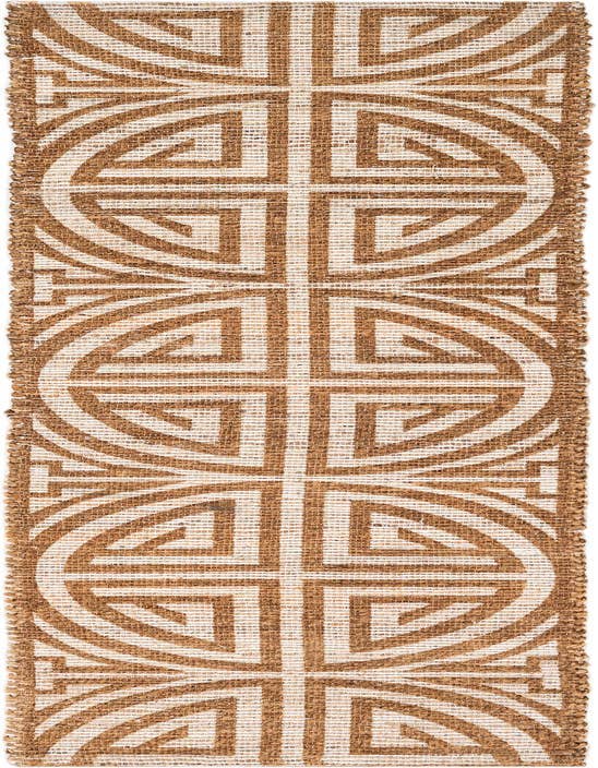 Detail image of 2' 2 x 8' Hand Woven Chenille Jute Runner Rug