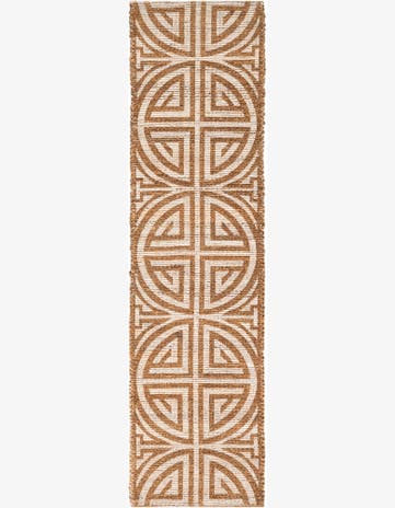 2' 2 x 8' Hand Woven Chenille Jute Runner Rug