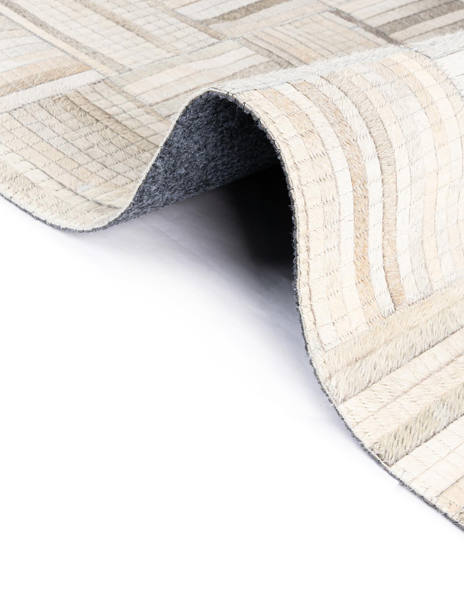 2' 2 x 8' Cowhide Leather Runner Rug