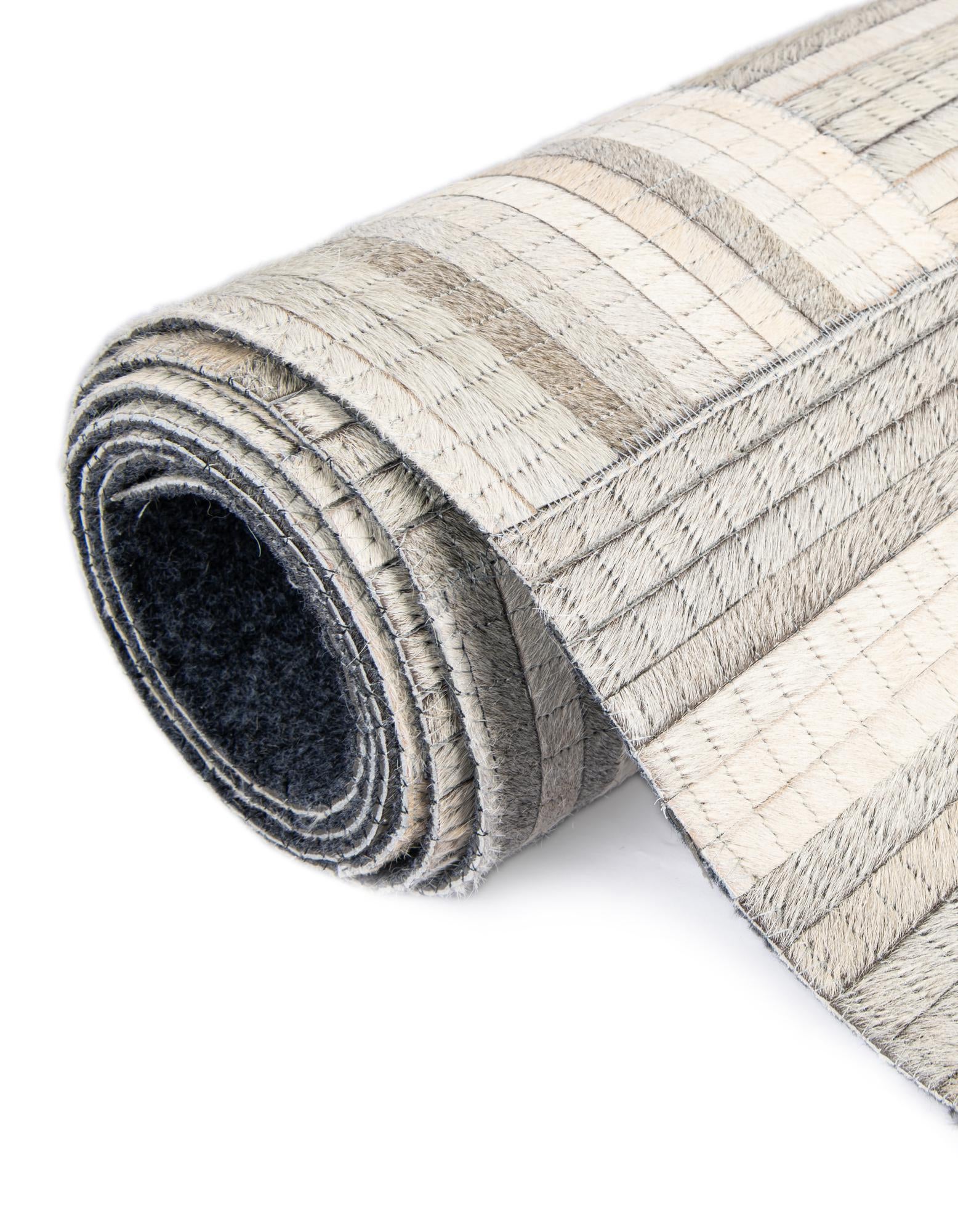 2' 2 x 8' Cowhide Leather Runner Rug