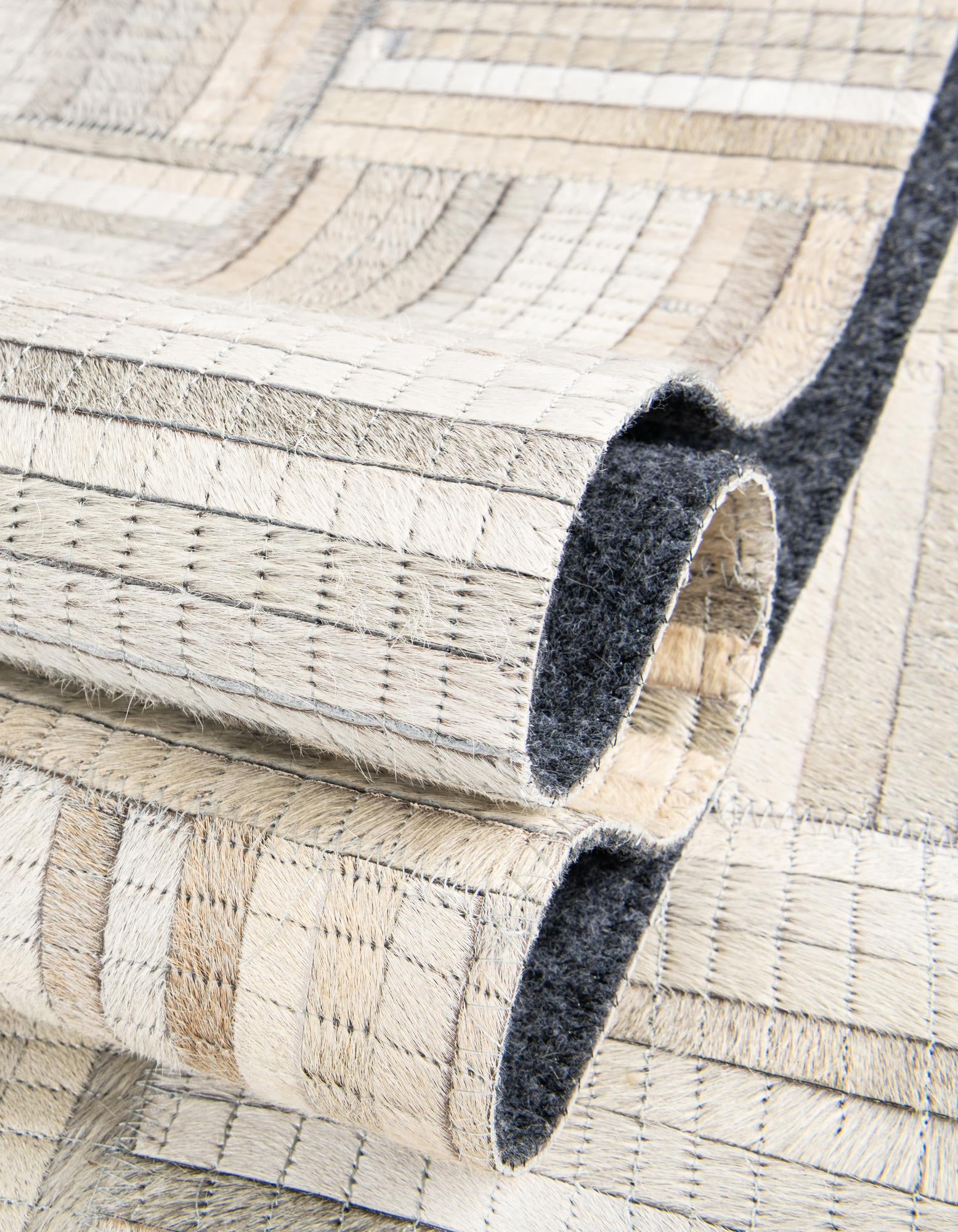 2' 2 x 8' Cowhide Leather Runner Rug