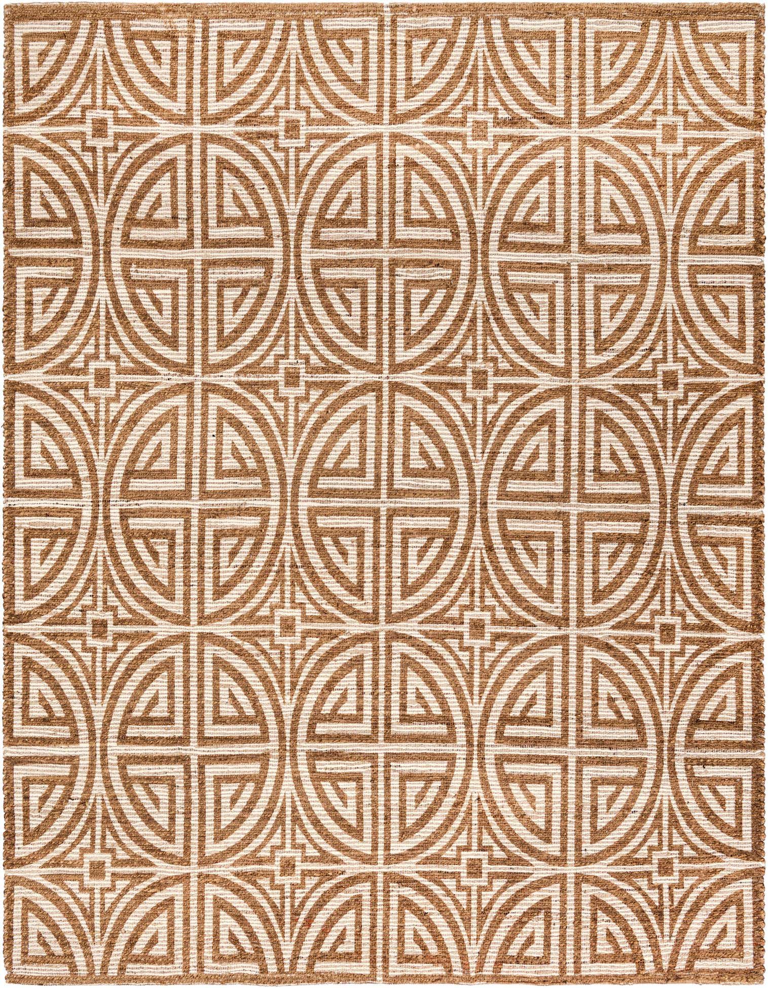 7' 10 x 7' 10 Hand Woven Chenille Jute Square Rug