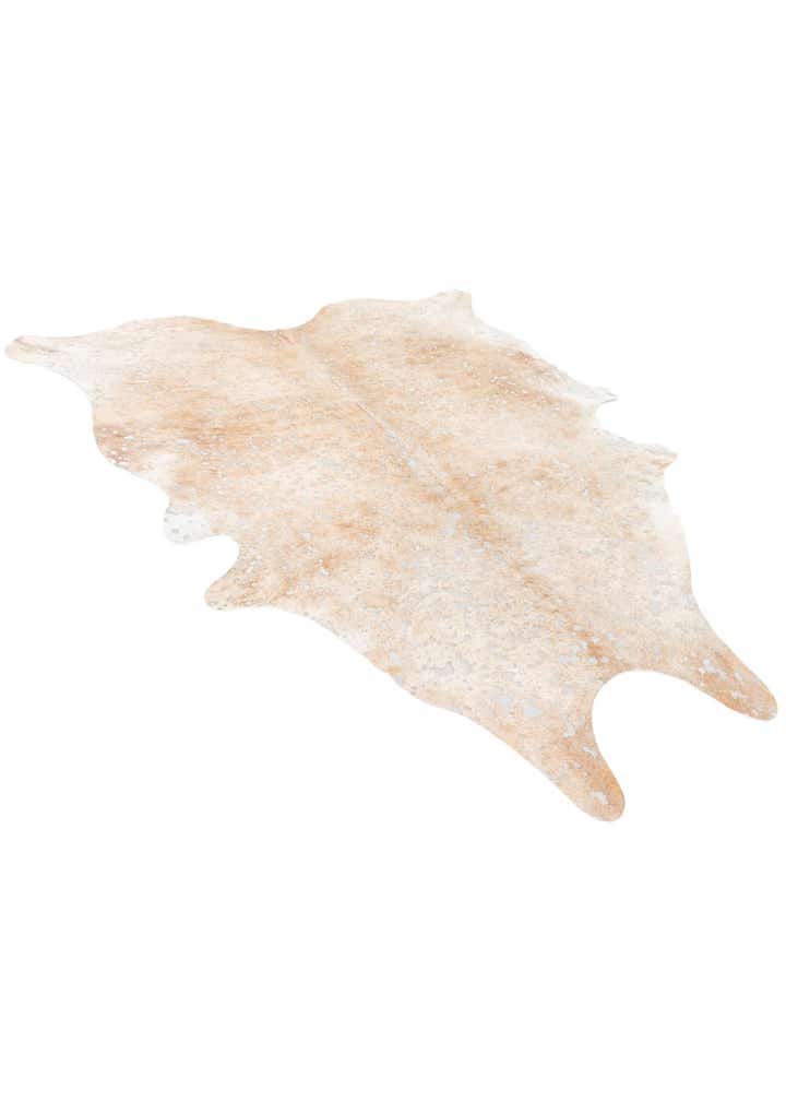 6' 4 x 7' 6 Cowhide Leather Freeform Rug