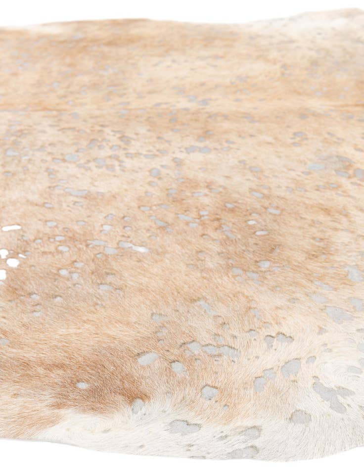 Detail image of 6' 4 x 7' 6 Cowhide Leather Freeform Rug