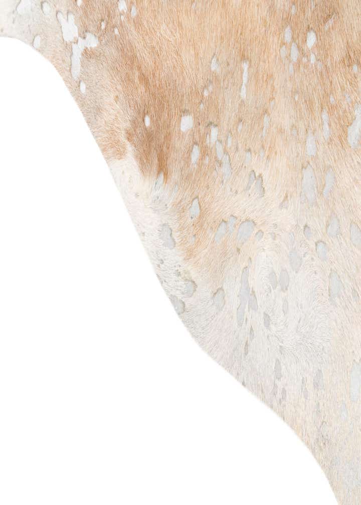 6' 4 x 7' 6 Cowhide Leather Freeform Rug