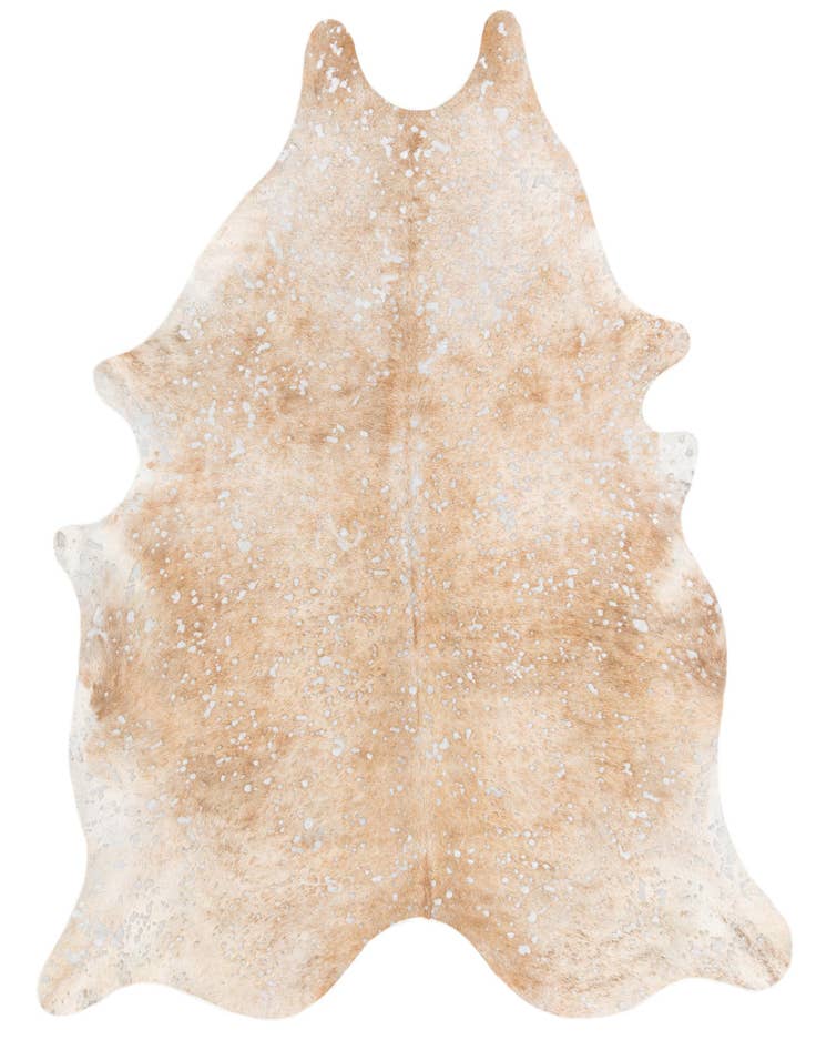 Detail image of 6' 4 x 7' 6 Cowhide Leather Freeform Rug