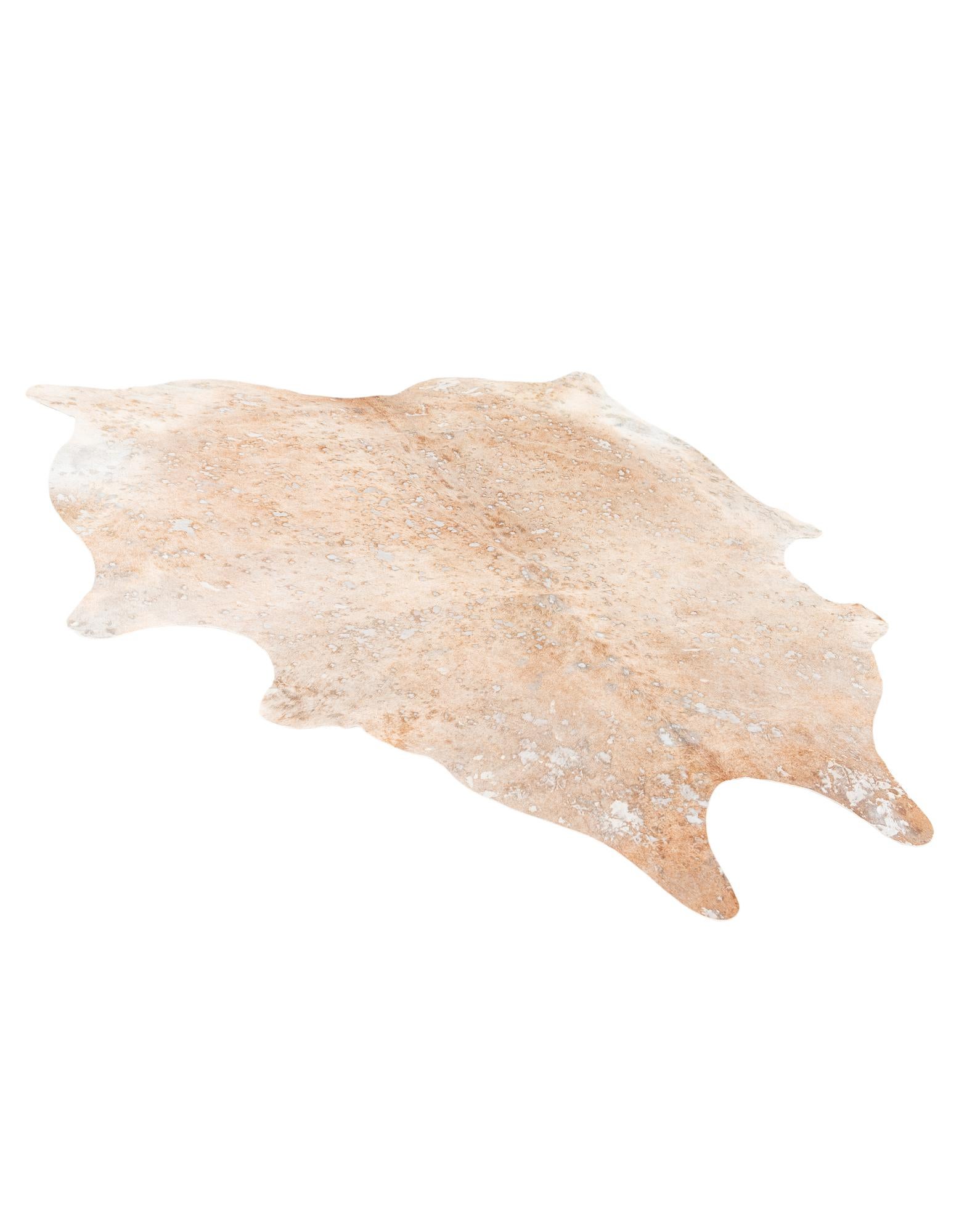 5' 11 x 6' 7 Cowhide Leather Square Rug