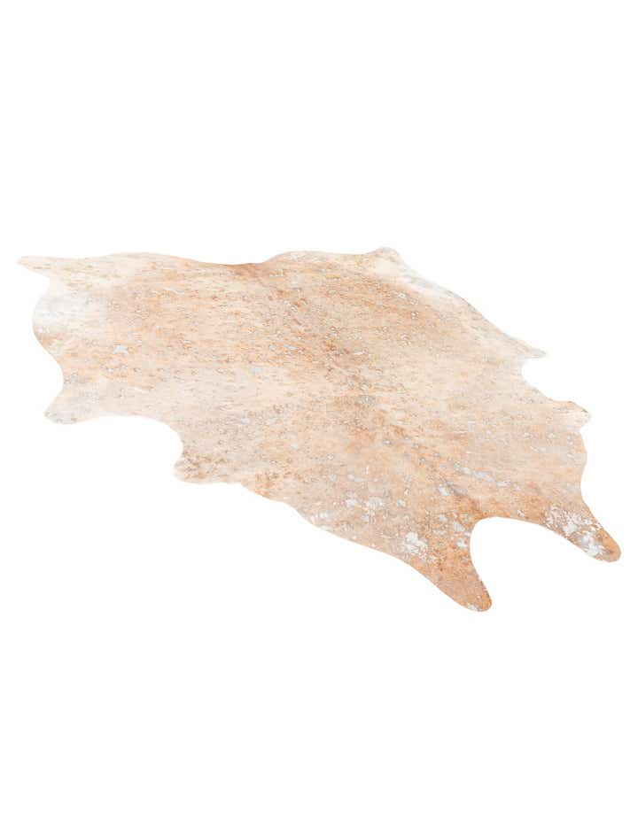 5' 11 x 6' 7 Cowhide Leather Square Rug