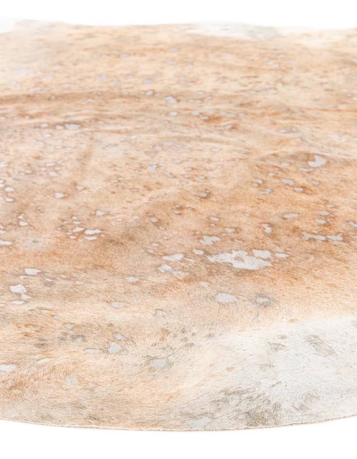 Detail image of 5' 11 x 6' 7 Cowhide Leather Square Rug